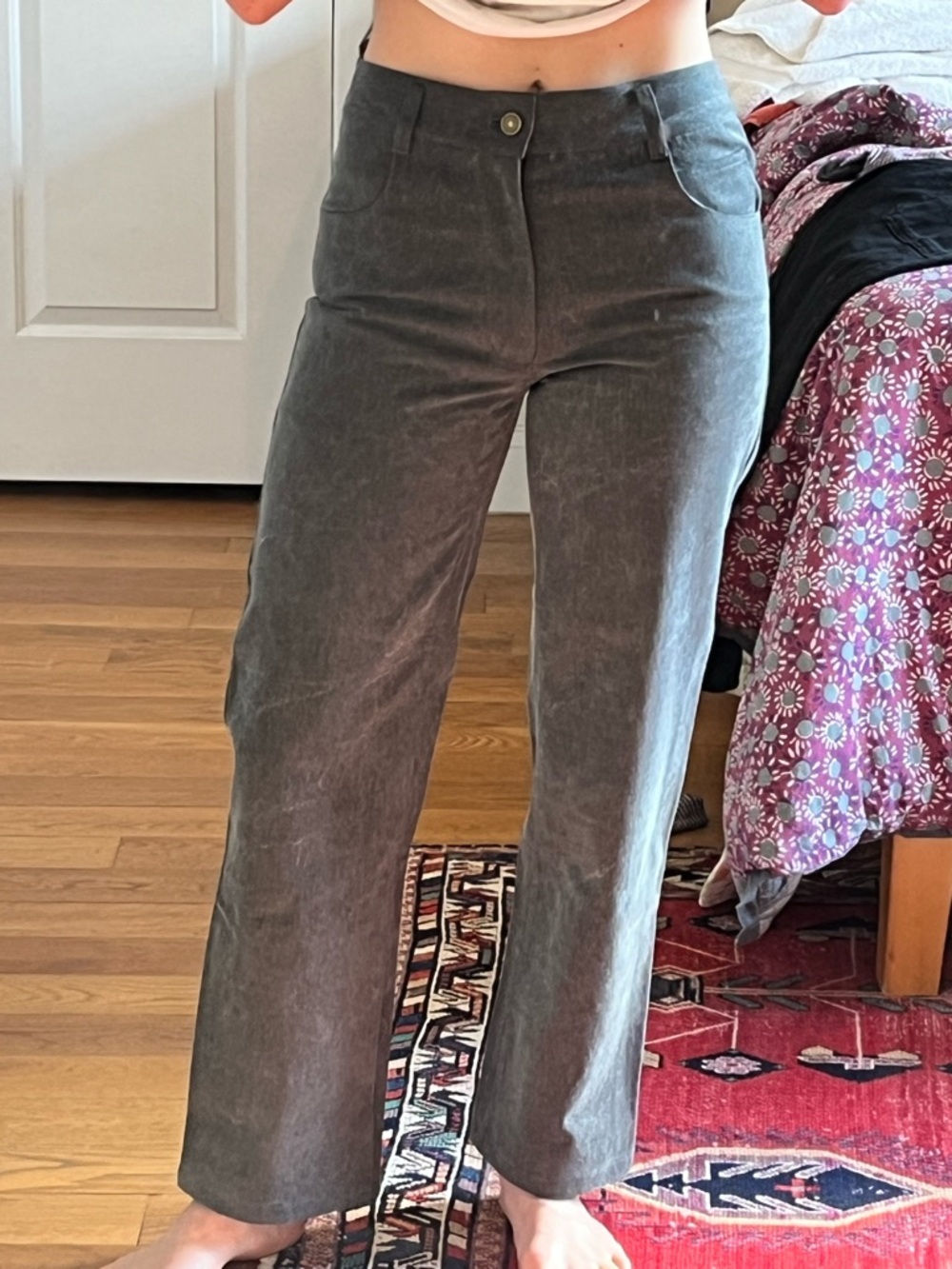 No. 6 Brand Gray Denim Pants